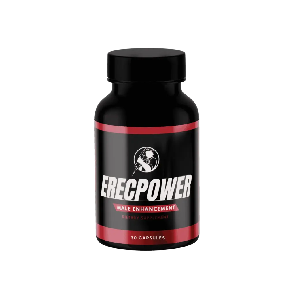 ErecPower male vitality support capsules bottle